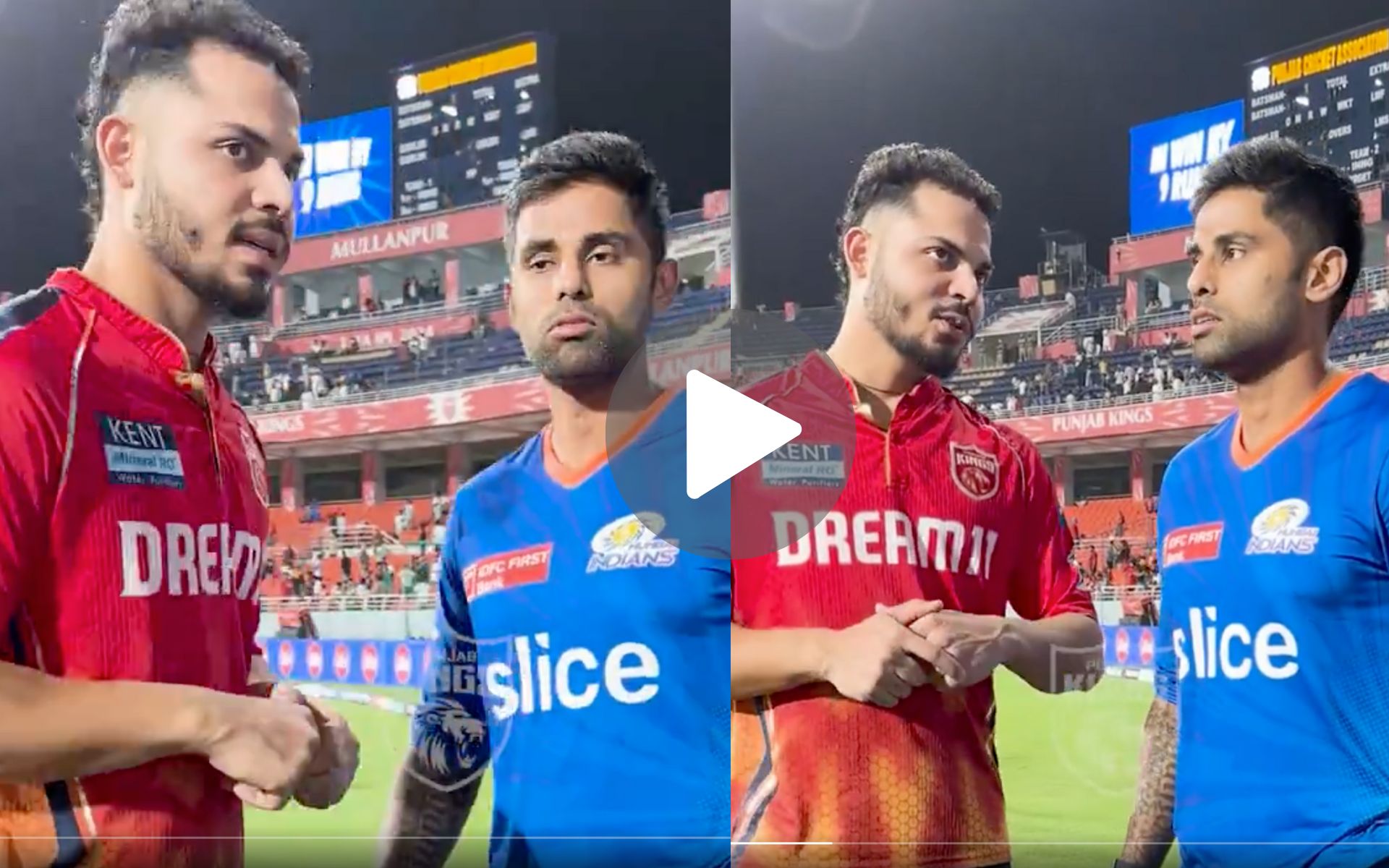 [Watch] Suryakumar And Ashutosh Sharma In 'High-Spirited' Conversation After MI Vs PBKS Match